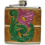 Woman's Leather Flask, Western Style